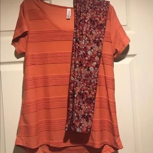 LuLaRoe Classic T/ OS Leggings Outfit